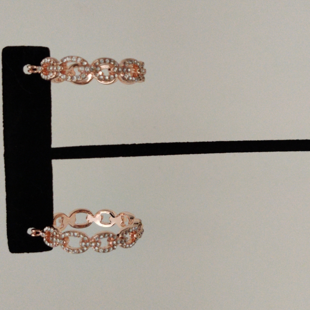 Napier gold tone hoop earring